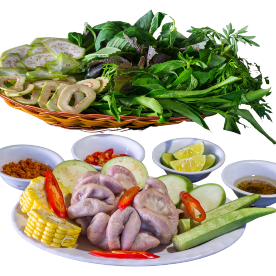 Lòng Bò Hấp Báng Tráng